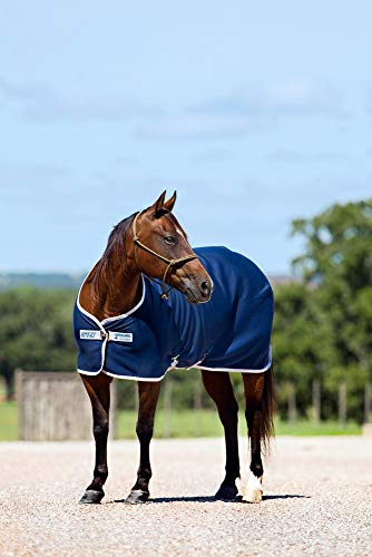 Horseware Amigo Jersey Cooler Abschwitzdecke Navy/Silver 160cm