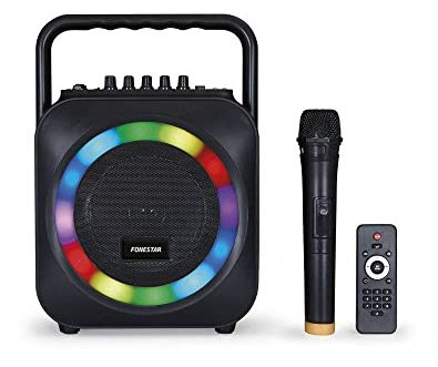 FONESTAR BOX-35LED Altavoz Bluetooth con Karaoke 35W Negro