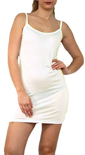 Fondo de vestido con cremallera,Top Largo,Correa,Talla única 38-42