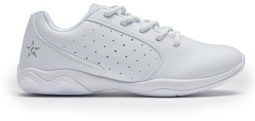 Rebel Athletic Rise White Cheer Shoes (White, US Footwear Size System, Adult, Women, Numeric, Medium, 8)
