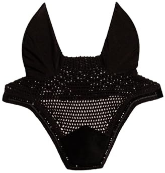 Kentucky Horsewear - Wellington Fliegenmütze - Samtperlen - Schwarz - Für Pferd