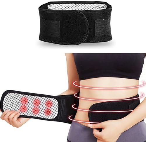 Jtseveny Self-Heating Lower Back Support Belt for Women and Men, Lumbar Support Pain Relief Back Brace