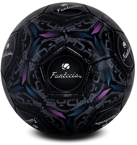 Fantecia Größe 5 Fußball für regelmäßige Spiel und Training, Jugend und Erwachsene Fussball für den Innen und Außenbereich.