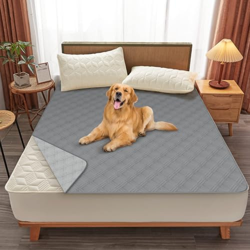 TAIKURA Alfombras Lavables para Perros Impermeable Ambos Cara Manta para Perros Lavables para s Cama Sofá Camping 172 * 208CM