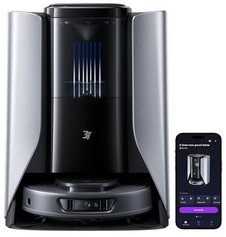 3i S10 Ultra Saugroboter mit Wischfunktion & Wasserrückgewinnung–13.000 Pa Saugleistung, selbstreinigende Wischwalze, automatisches Trocknen, Entleeren & Nachfüllen, KI-Hindernisvermeidung