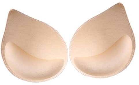 LeeQinersw Inserti per Reggiseno Push Forma di Gocce, Rimovibili, Traspiranti, Morbidi, per Bikini Sportivi, Pelle