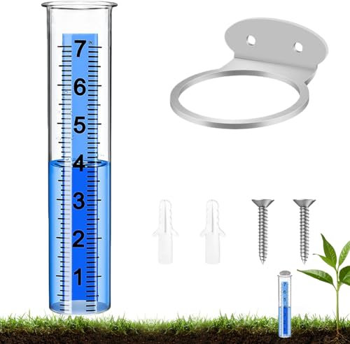 Pluviometro - AntiResistente Al Strumento Meteo | Preciso con Grandi Numeri per Monitoraggio Meteorologico Agricoltura e Irrigazione