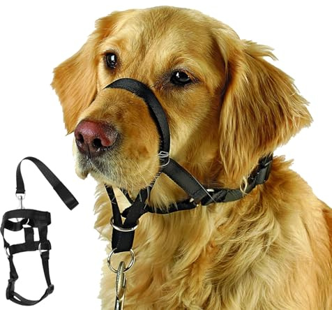 Gentle Leader for Dogs, canny collar, Dog Head Collars, Adjustable Dog Head Collar for Large Dogs, Comfortable and Safe for Outdoor and Home Use