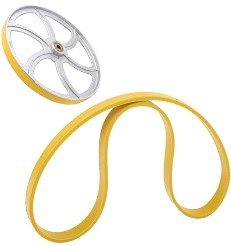 Anti Slip Noise Reducing Rubber Tyre Set for 10 Inch Woodworking Band Saw Wheels Enhances Blade Tracking Precision and Prevents Blade Damage Suitable for Woodworking 2 Piece Set