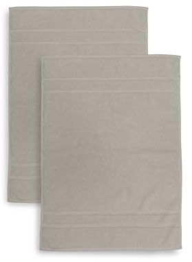 Lot de 2 Tapis de Bain en Mousse, 50 x 70 cm, Absorbant, 650 g/m², Lavable en Machine, séchage Rapide, Couleur Taupe