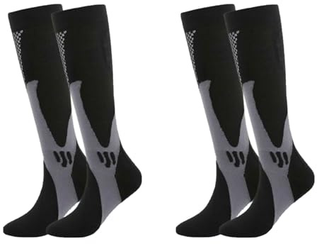 bergxperten Calze compressive Nursiv，Calze alte progressive, progettate appositamente per le donne, ideali per la corsa e il ciclismo, offrono comfort e prestazioni