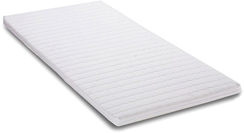7dreams® Matratzentopper ca. 180 x 200 x 4,5cm, Made in Europe mit Wellensteppung | ÖKO-TEX Zertifiziert, geeignet für Allergiker, Kern aus Komfortschaum | Extra dick wattiert für hohen Schlafkomfort