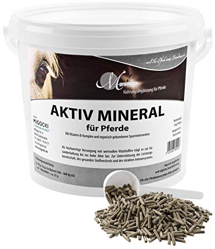 MIGOCKI AKTIV Mineral Klassik - Hochwertiges Mineralfutter für Pferde mit Zink, Selen, Mangan 4kg