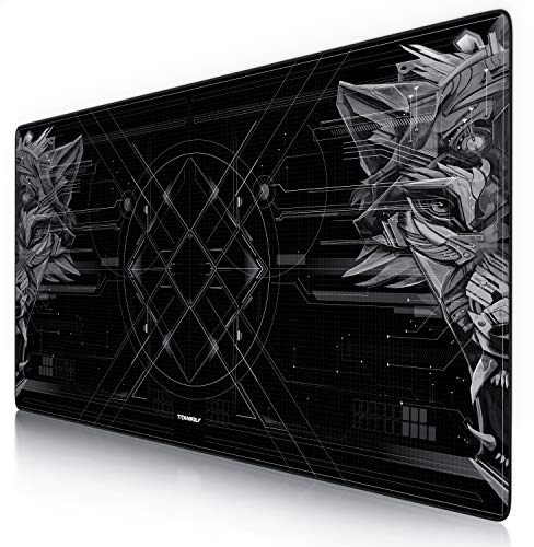TITANWOLF - Tapis de Souris Gaming XXL 1200x600mm - Tapis de Table Surdimensionné Extra Grand XXXL – pour précision et rapidité - pour Souris et Clavier Roccat Razer Logitech - Noir