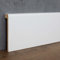 PROVISTON | Fliesenabdeckleiste | Bis 85 mm Höhe | 19 x 96 x 2500 mm | MDF foliert | Weiß | annährend RAL 9016 | Abdeck Sockelleiste | 25 Meter