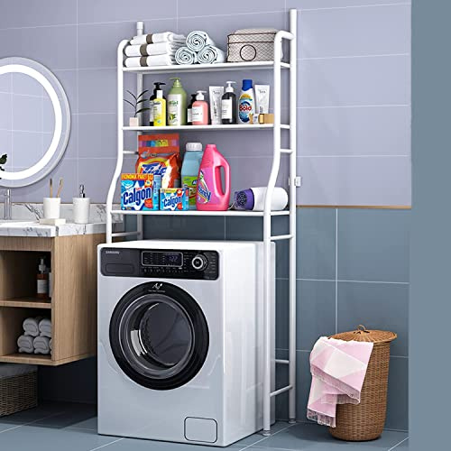 Scaffali da bagno Scaffali salvaspazio Scaffali forati per lavatrice (Cestello per lavatrice)