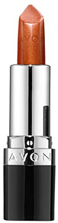 AVON Barra de Labios Ultra Shimmer Copper Sparkle - Textura Cremosa con Pigmentos Perlados Reflectantes de la Luz - Con Vitamina E, Aceite de Aguacate y Aceite de Sésamo - SPF 15 - Color Marrón Claro