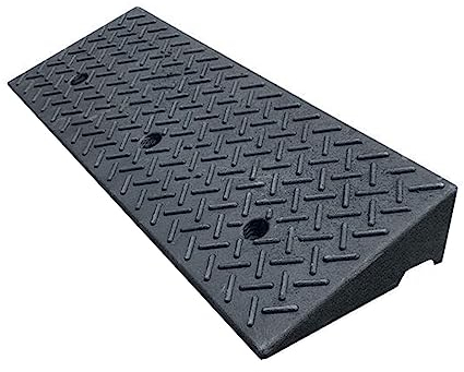 Bordsteinrampe Gummi rutschfest Auffahrkeile Rollstuhlrampe Türschwellenrampe Auto Rampe für Ladedock Bürgersteig Auto Roller Fahrrad Motorrad (Size : 100x30x14cm)