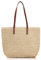 Bototack Stroh-Strandtasche für Damen, große Sommer-Stroh-Tragetasche mit Reißverschluss, Boho, lässige Umhängetasche, Handtaschen für Reisen, Urlaub und Einkaufen, beige, One size