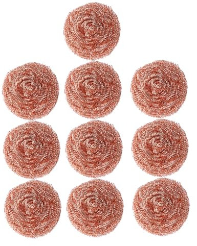 OKUMEYR 10 Stk Reinigungskugel Geschirrwäscher Lampenschirm Aus Rattan Düsenreiniger Draht Topfkratzer Zubehör Geschirrspülbürste Geschirrreinigungswerkzeuge Topfreiniger Golden