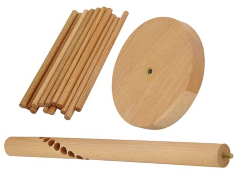 Mikikit Cintre Bois pour Séchage de Pâtes Support à Pâtes Fraîches et Spaghettis Égouttoir Pratique pour Cuisine