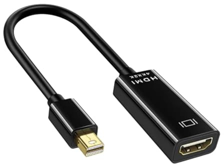 Mini DisplayPort till HDMI-adapter Mini DP-kabel for Thunderbolt 2 HDMI-konverterare for MacBook Air 13 Surface Pro 4
