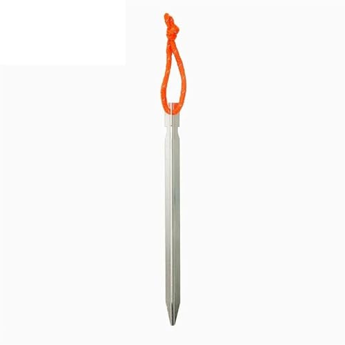 Markpinnar Campingpinnar, Tältspikar Aluminiumlegering 23cm 6 st Flerfärgade Med Reflekterande Snöre(Silver 6Pc)