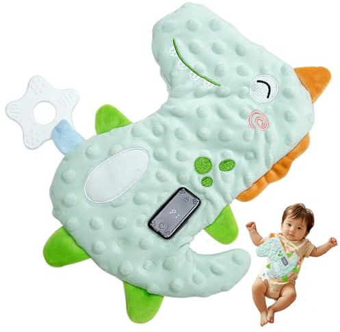 Sucette vibrante pour bébé, sucette de berceau en forme d'animal mignon pour dormir, 3 modes de vibration réglables, jouet poupée apaisant pour bébé portable pour la maison et les voyages, vert, d