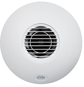 Airflow iCON 30 Extractor Fan 230V 100mm Outlet, White, 27 W
