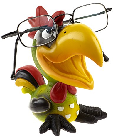 By Bers Leon tolle Designs, Brillenhalter Brillenständer Brillenablage Brillenaufbewahrung, handbemalt, Tiere, Tiermotive wirklich lustig, für Spaßversteher und Junggebliebene Geschenk (grün)