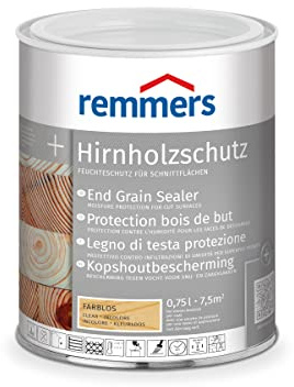 Remmers Hirnholzschutz farblos, 0,75 Liter, Schnittflächen Schutz vor Feuchtigkeit für Holz innen und außen, wasserabweisend, elastisch