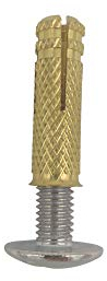 DOJA Industrial | Anchor Screw for Pool | PACK 50 | 8mm | Brass Cavity Anchor Bolts for Pools | Stainless Bolt and Stud Plug for Pool Cover, Plasterboard, Wall Plugs | Head Screws and Rawl Anchors