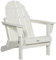 Outsunny Adirondack Gartenstuhl faltbar Gartensessel Gartenmöbel Balkonstuhl Weiß 75 x 87 x 93 cm