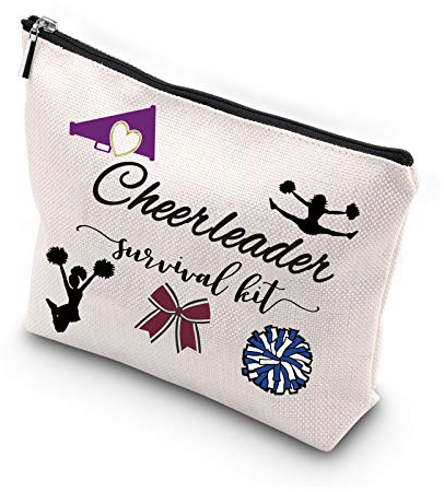 KUIYAI Cheerleader-Geschenk, Cheerleader-Survival-Set, tragbares Reisezubehör, Kulturbeutel, Make-up-Tasche, Cheerleader Survival, 9