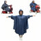 Fonakei Mobility Scooter Poncho mit Ärmeln, Rollstuhl-Regenponchos, Rollstuhl-Bezüge, wasserdichte Kapuze mit Kordelzug, Kapuze mit Futter, regenponcho für rollstuhl, Universalgröße, für Erwachsene
