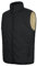 AOTORR Mens Gilet Fleece Lined Body Warmer Winter Padded Vest Outerwear Lightweight Sleeveless Jacket with Zip Pockets for Outdoor Running Fishing Hiking Black L