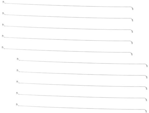 VICASKY 10 Pezzi affettatrice a filo affetta formaggio con filo per taglio Slicer di formaggio Taglia burro in filo d'acciaio formaggio a filo Acciaio inossidabile Silver