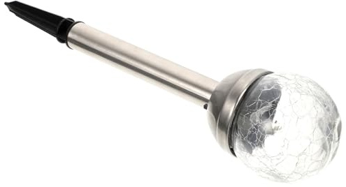 TOYANDONA Lámpara Solar LED Exterior con Bola de Colores Luz Jardín Recargable para Patio Césped Valla Sin Cable Sensor Automático