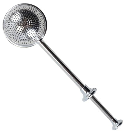Voyoo Cuchara de filtro de harina en polvo de acero inoxidable 304, suministros para hornear pan de masa madre, para hornear, cocinar y espolvorear