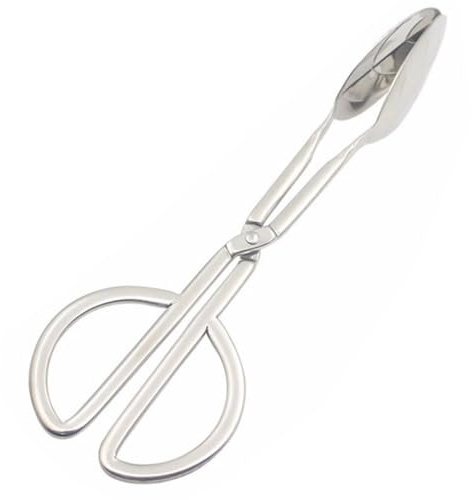 JOINPAYA Pinzas para Ensalada de Acero Inoxidable en Forma de Tijera, Pinza Multifuncional para Pan y Barbacoa, Utensilio de Cocina Resistente y Práctico para Servir Alimentos