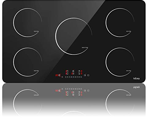 Plaque à Induction, Plaque de Cuisson à Induction Electrique - (8600W, Autarkic, 5 Foyers, 90cm, Encastrable, Intégré, Tactile, Minuteur, Verre-céramique)- 5 Zone New