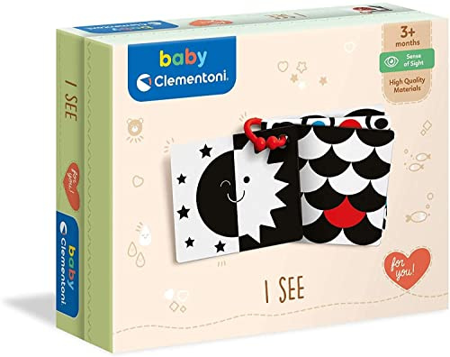 Clementoni - Baby for You-I See-Spel för första barnet, första aktiviteter, barn 3 månader +, tillverkad i Italien, flerfärgad, 52479