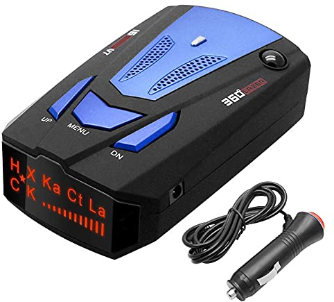 V7 Radar Detector, TOTMOX Car 16 Bands V7 360 Degree GPS Speed Safe Anti Radar Laser Detector Digital Display Voice Alert Detector