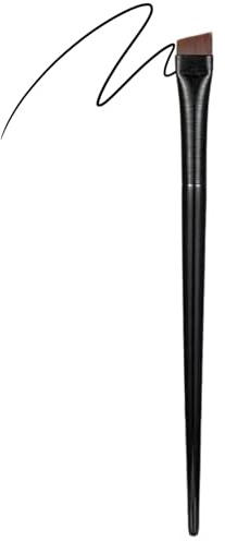 Pincel delineador de ojos de precisión, definidor de cejas en ángulo fino, herramienta de maquillaje ultrafina, aplicador de belleza inclinado plano, contorno de borde detallado, cerdas