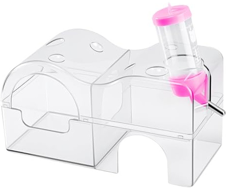 Huayeex Contenedor Esférico De Baño De para Hámster,Bañera para Roedores - Suministros para Mascotas De Roedores Pequeños Chinchilla Jerbo Ratón Enano