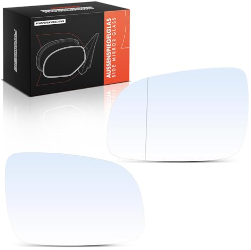 Frankberg 2x Spiegelglas Seitenspiegel Links Rechts Manuell Kompatibel mit Golf IV 1J1 L.u.p.o 6E1 6X1 Golf IV Variant 1J5 Fabia I Combi 6Y5 Fabia I 6Y2 Replace# 1J1857521