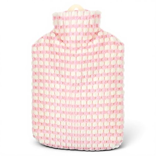 500 ml varmvattenflaskor, varmflaska med överdrag, läckagesäker värmeflaska, fluffig handvärmare, överdrag, varmflaska, liten, avtagbar och tvättbar sängflaska, fluffig varmflaskor, present för barn