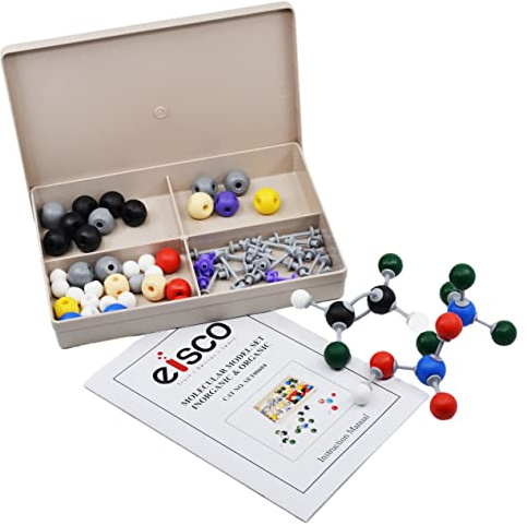 EISCO Molecular Model Set - 95 pcs (53 Atoms, 42 Bonds) Organic and Inorganic Chemistry- Eisco Labs
