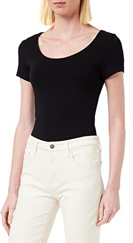 Vero Moda Femme Hauts Vmmaxi My Ss Soft U-neck Noos, Noir, L