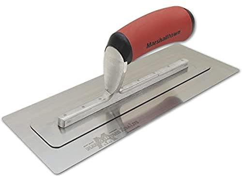 Marshalltown PermaFlex Glättkelle mit sehr flexiblem Blatt, leichte Kelle aus Edelstahl, ideal für Trockenbauer und Verputzer, Grösse der Kelle: 305x127 mm